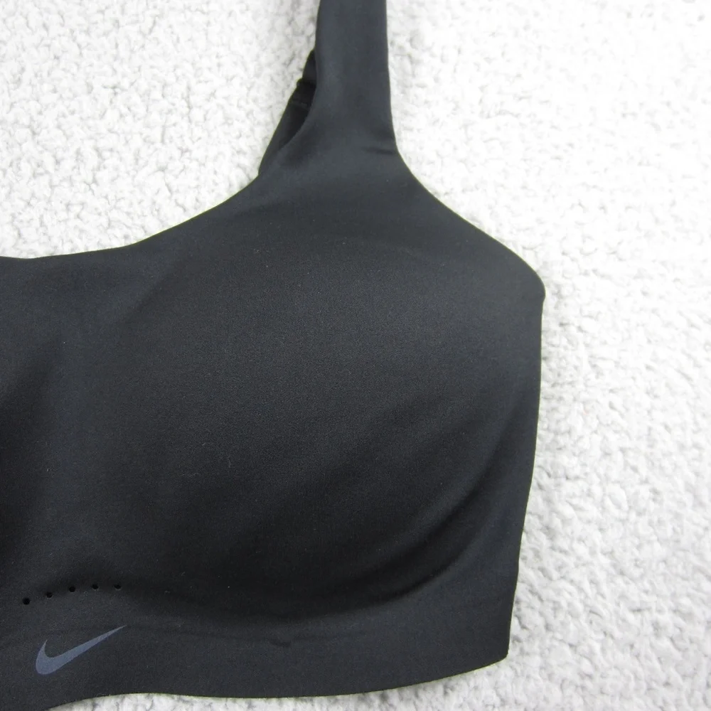 Nike DRI-FIT Sport Bra womens XS Black Stretchy Comfy Gym Yoga Run Comfy - Picture 4 of 16